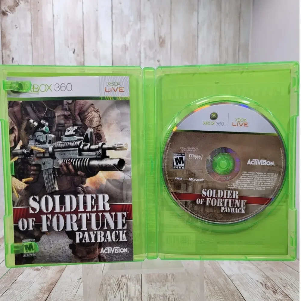 Soldier of Fortune: Payback - Xbox 360 - War/Shooter Game Complete